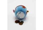 Plutus kočička pokladnička - keramická, ručně malovaná, modrá 11 cm